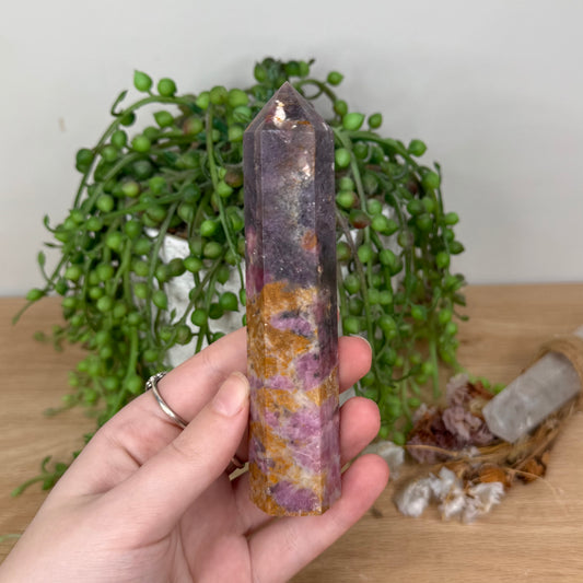 Pink Tourmaline Point (T72)