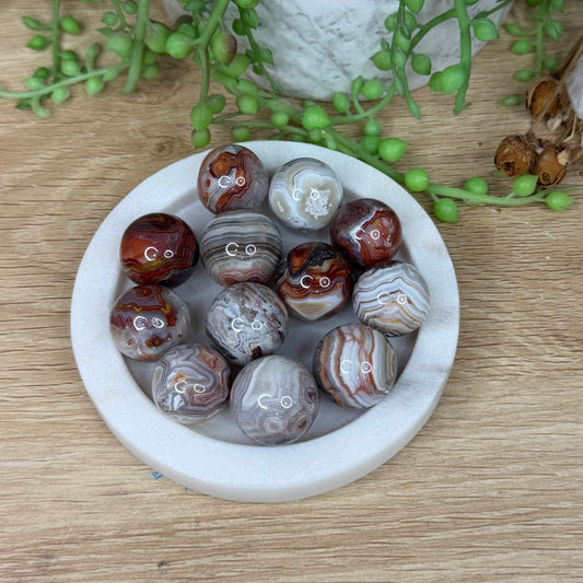 Mexican Crazy Lace Agate Small Spheres