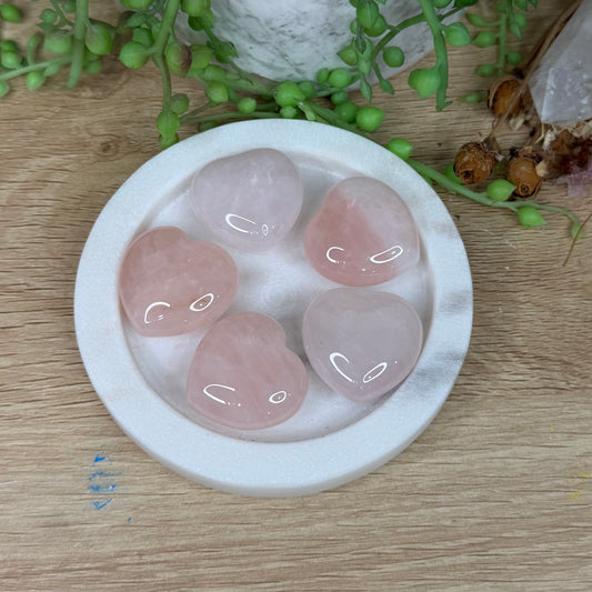 Rose Quartz Small Heart