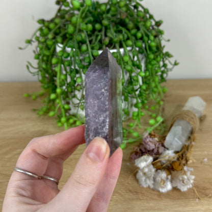 Rainbow Fluorite Slab Point (O663)