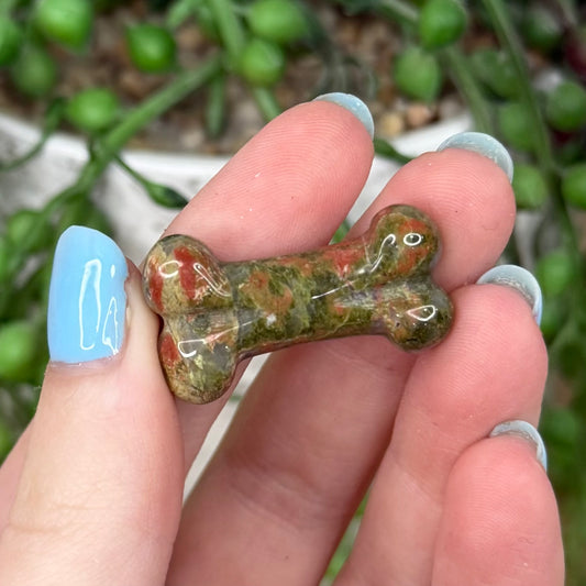 Unakite Mini Dog Bones