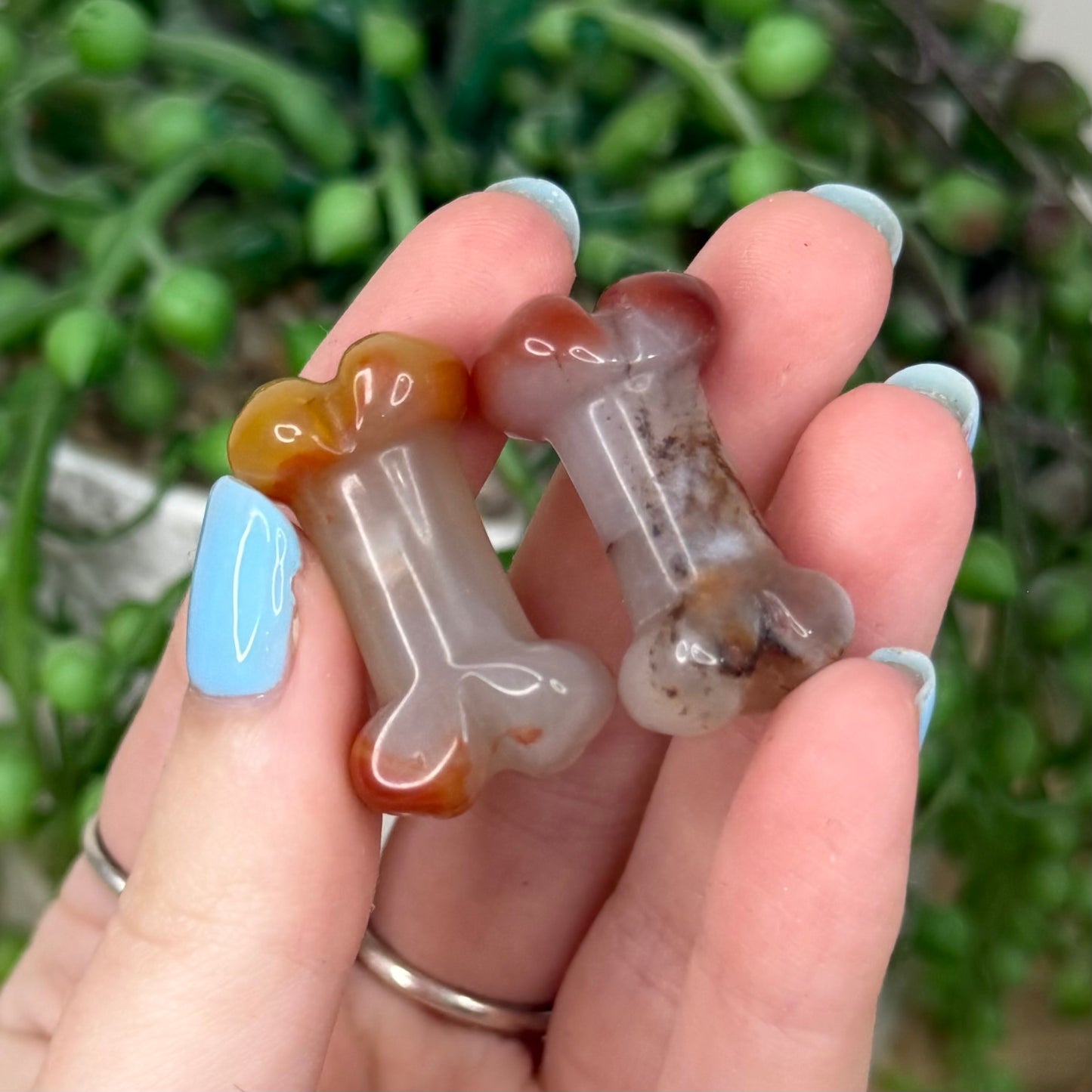 Carnelian Mini Dog Bone