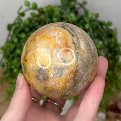 Crazy Lace Agate Sphere (T11)