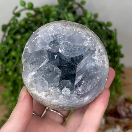 Blue Celestite Sphere (S846)