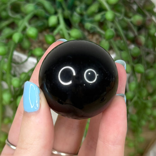Black Obsidian Sphere (Y536) (Y535) (Y534) (Y537)