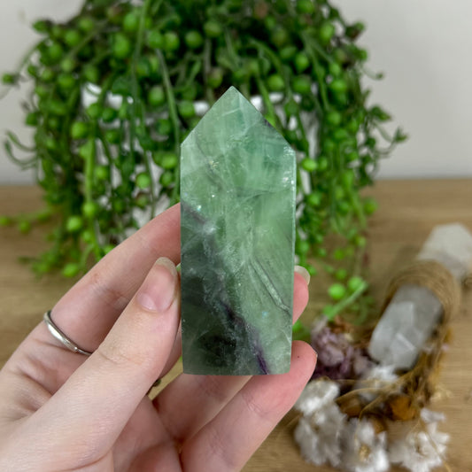 Green Fluorite Point (O778)