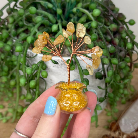 Citrine Mini Chip Tree
