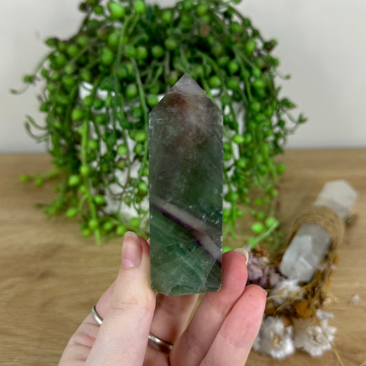 Green Fluorite Point (O772)