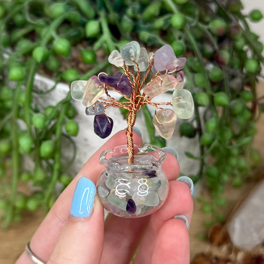 Rainbow Fluorite Mini Chip Tree