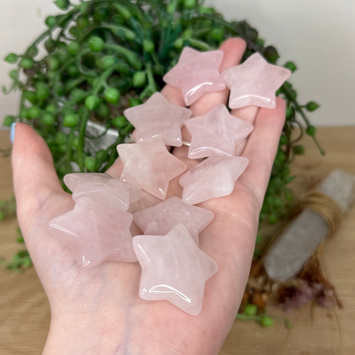 Rose Quartz Mini Star