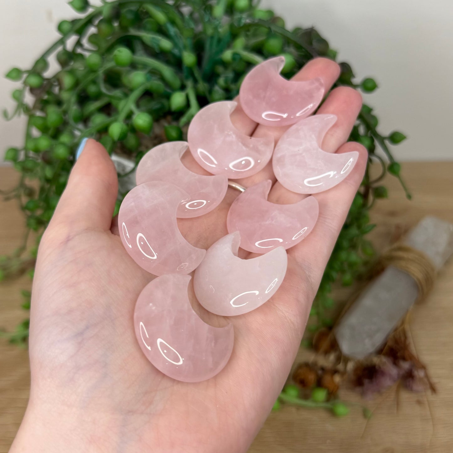 Rose Quartz Mini Moon