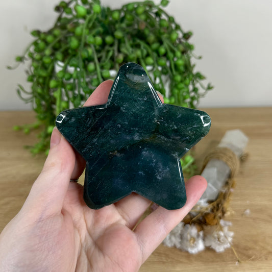Moss Agate Star (O721)
