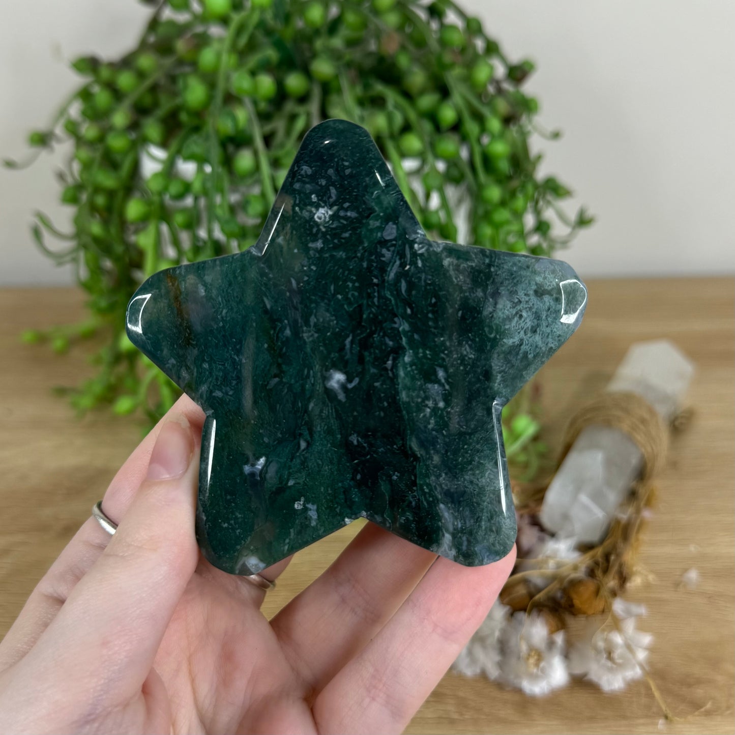 Moss Agate Star (O727)