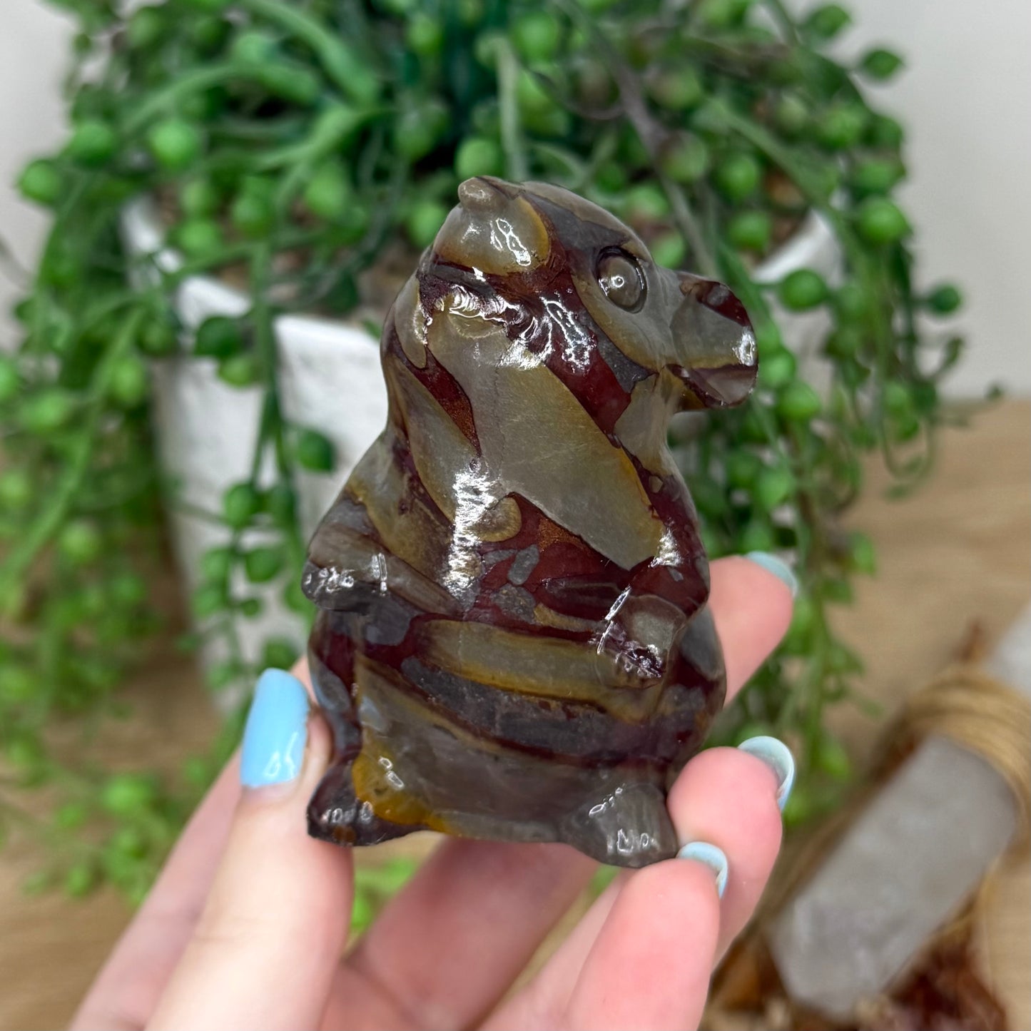 Polychrome Jasper Mouse (Z237)