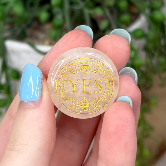 Clear Quartz Decision Coin