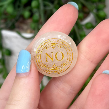 Clear Quartz Decision Coin