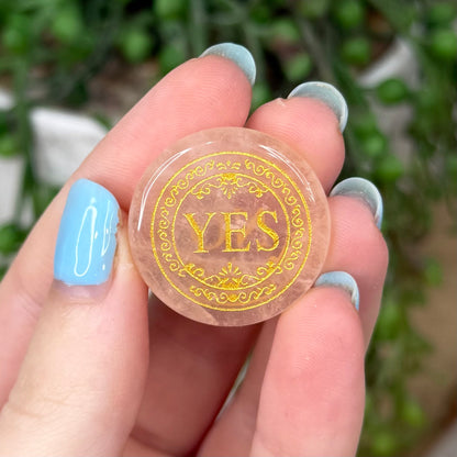 Rose Quartz Decision Coin