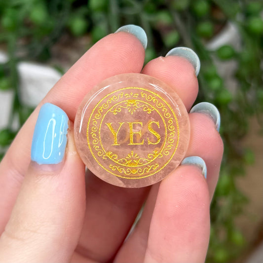 Rose Quartz Decision Coin