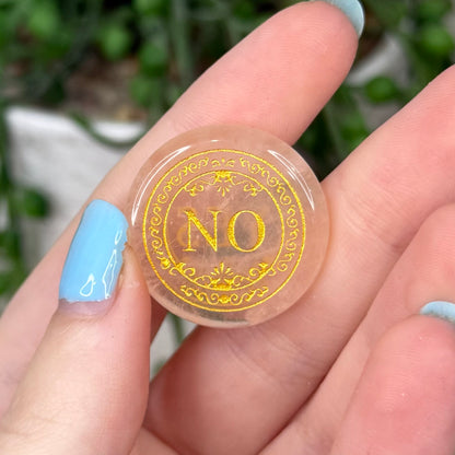 Rose Quartz Decision Coin