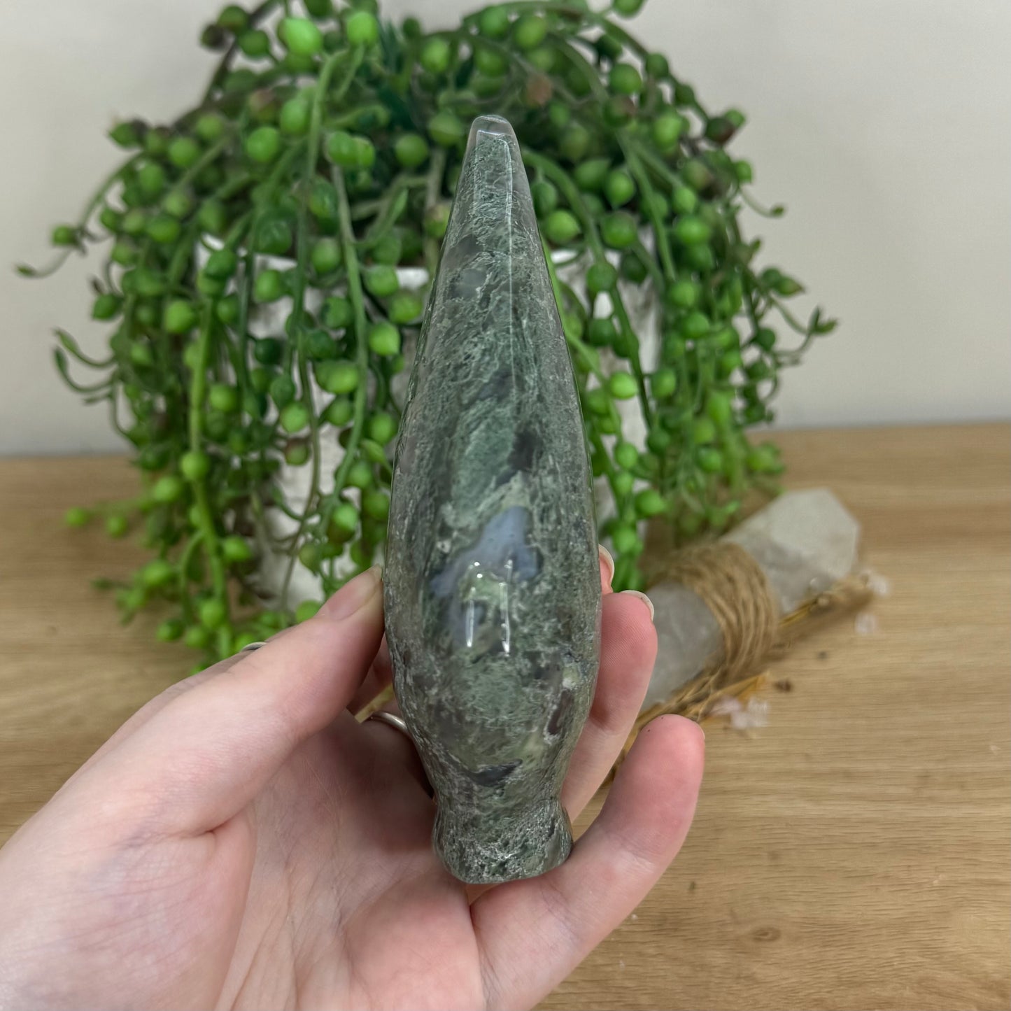 Moss Agate Arch Free Form (O835)