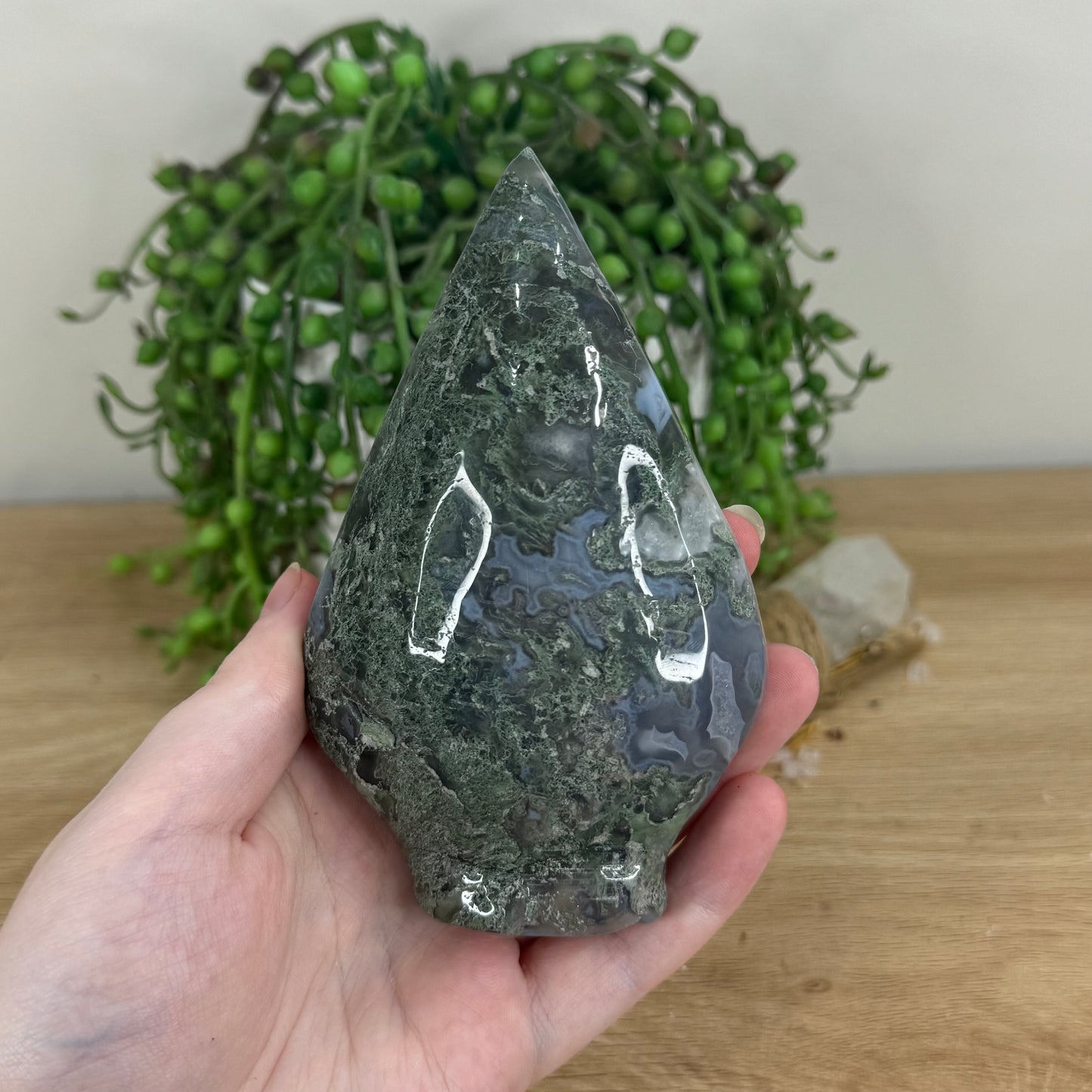 Moss Agate Arch Free Form (O835)