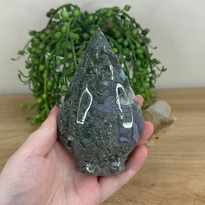 Moss Agate Arch Free Form (O835)