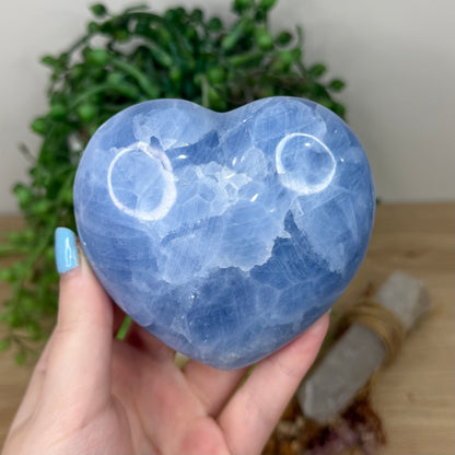 Blue Celestite Heart (Z184)