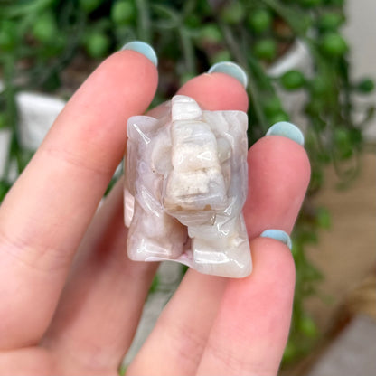 Pink Amethyst / Flower Agate Elephant (Z166)
