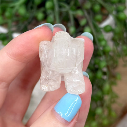 Pink Amethyst / Flower Agate Elephant (Z171)