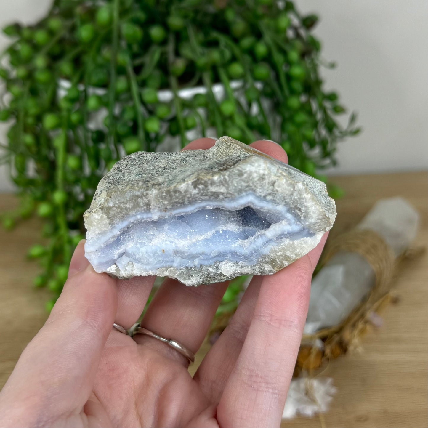 Blue Lace Agate Raw (O947)