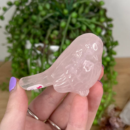 Rose Quartz Bird (T445)