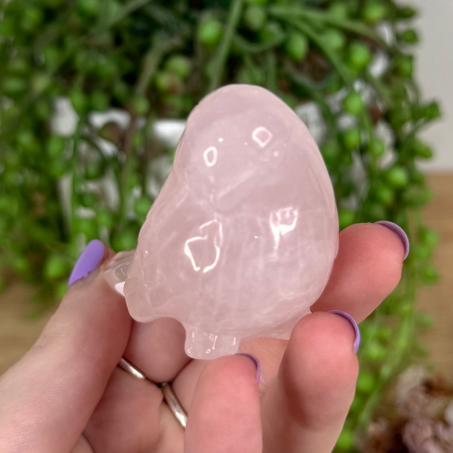 Rose Quartz Bird (T445)