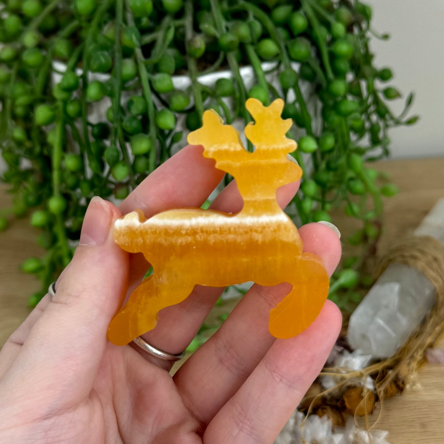 Yellow Calcite Reindeer (I298)