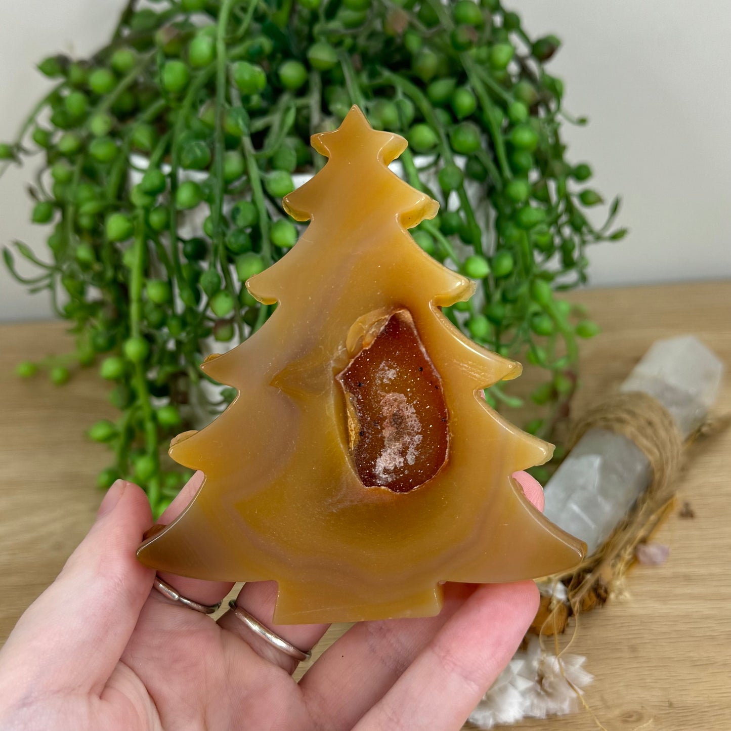 Druzy Agatę Christmas Tree (H897)