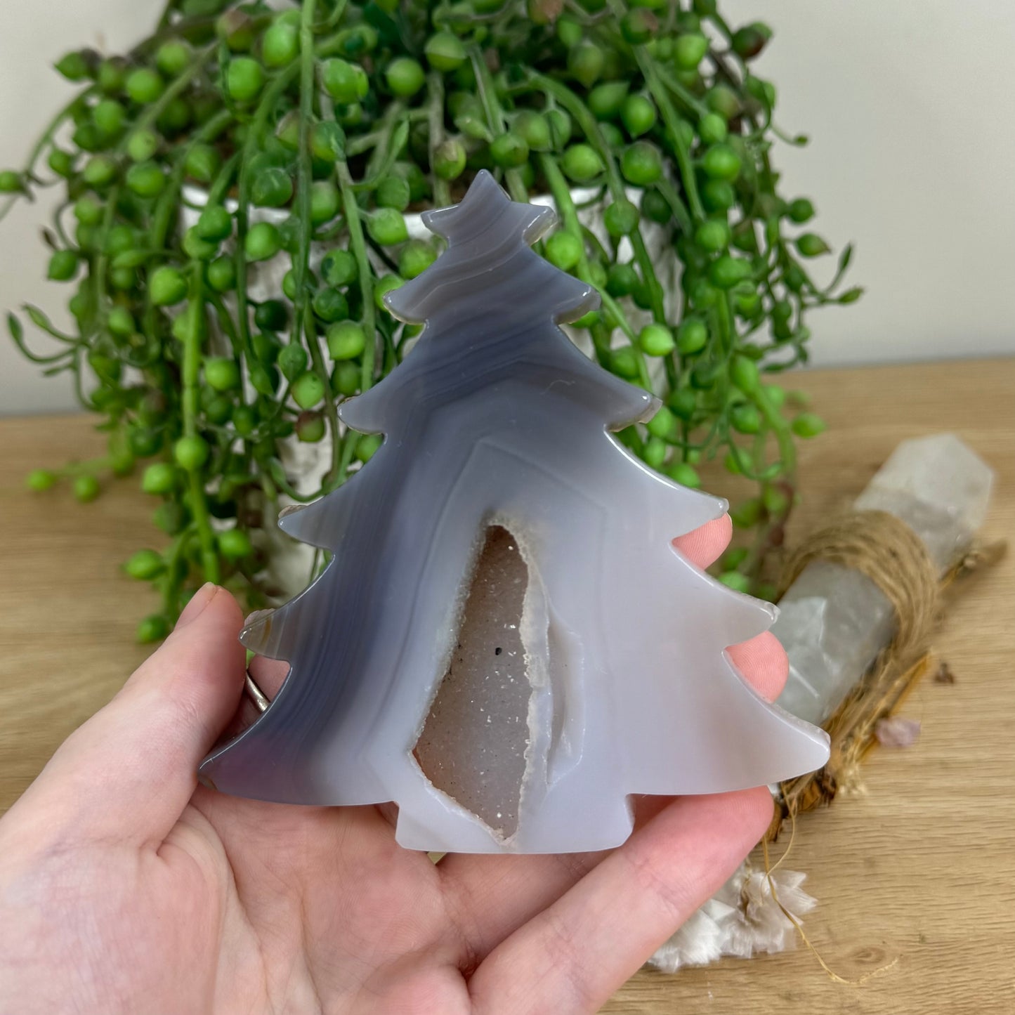 Druzy Agatę Christmas Tree (H895)