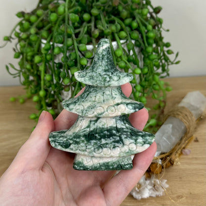 Green Spot Jasper Christmas Tree 2