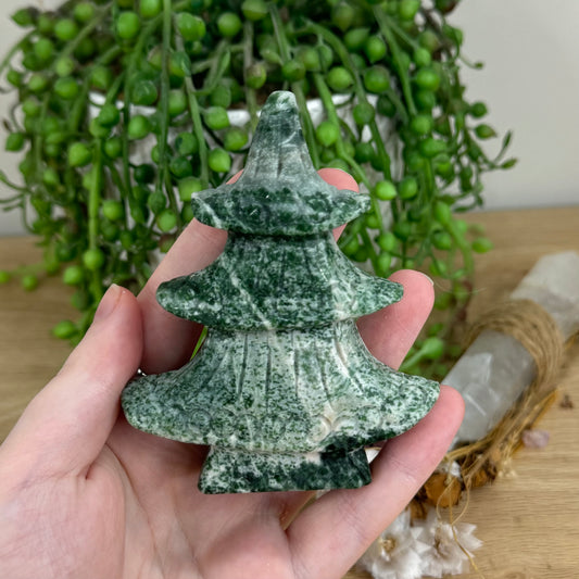 Green Spot Jasper Christmas Tree 3