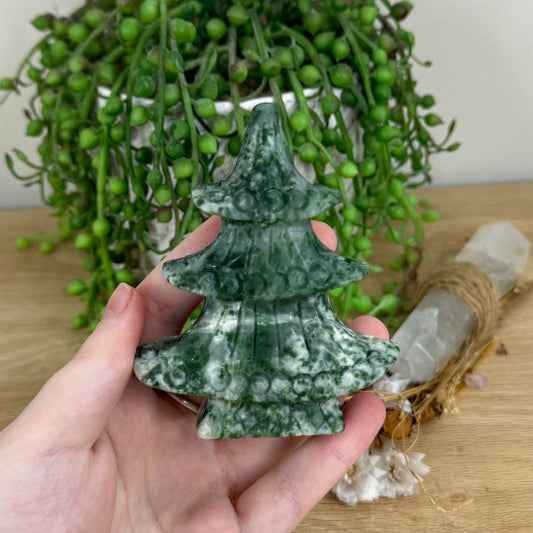 Green Spot Jasper Christmas Tree 7