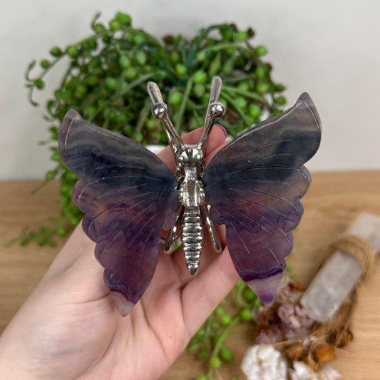 Rainbow Fluorite Butterfly (T278)
