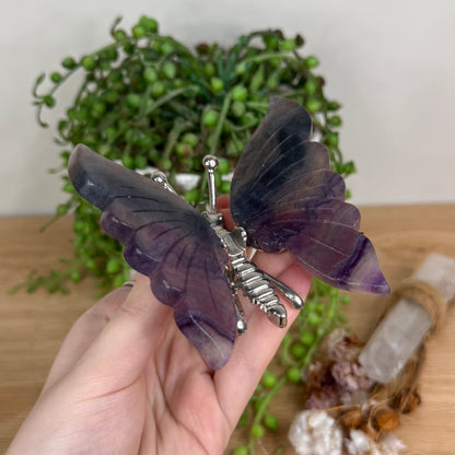 Rainbow Fluorite Butterfly (T278)