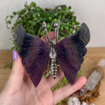 Rainbow Fluorite Butterfly (T279)