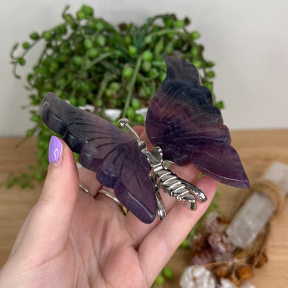 Rainbow Fluorite Butterfly (T279)