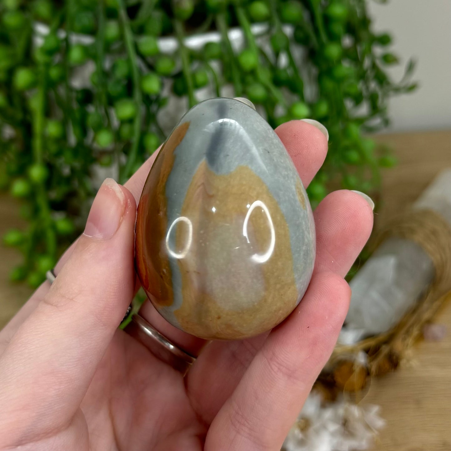 Polychrome Jasper Egg (K521)