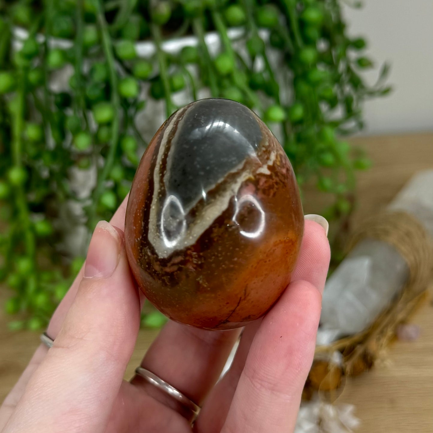 Polychrome Jasper Egg (K524)