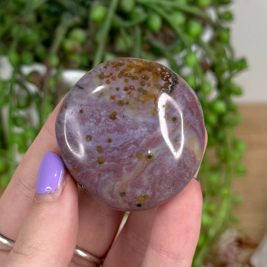 Ocean Jasper Palm Stone (T235)