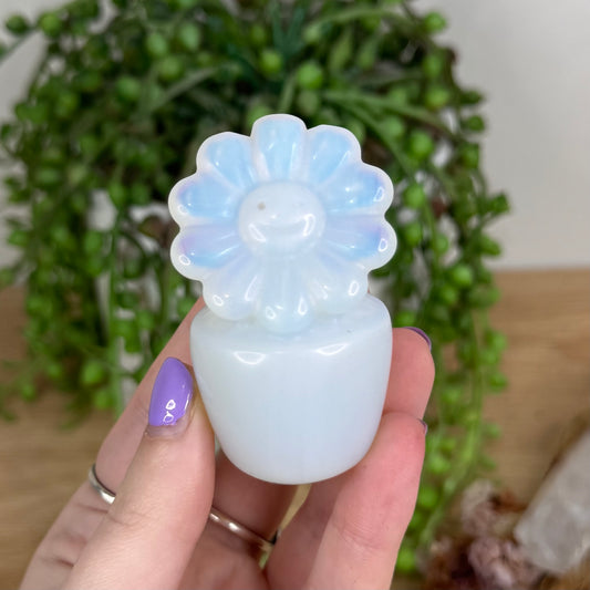 Opalite Flower Pot (T245)