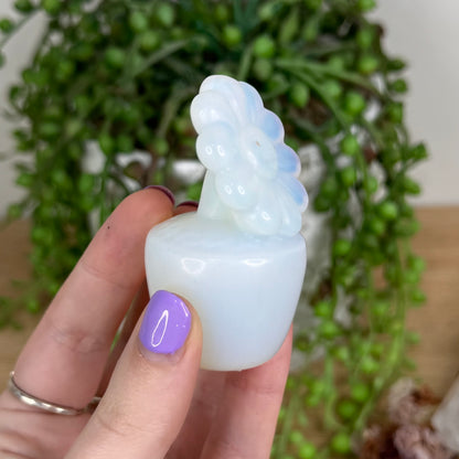 Opalite Flower Pot (T245)