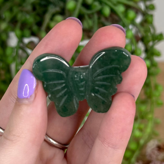 Green Aventurine Butterfly (T285)