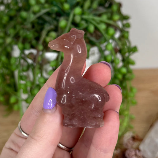 Strawberry Quartz Giraffe (T500)