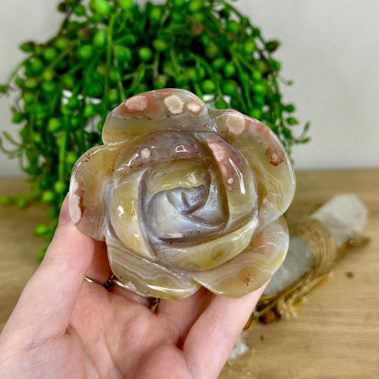 Flower Agate Flower (O980)